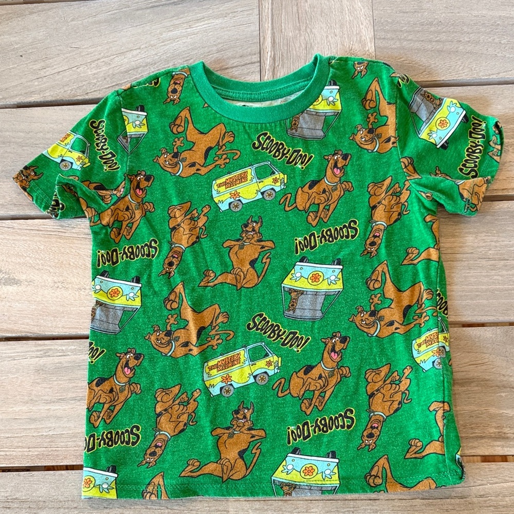 Scooby-Doo Green Kids T-Shirt